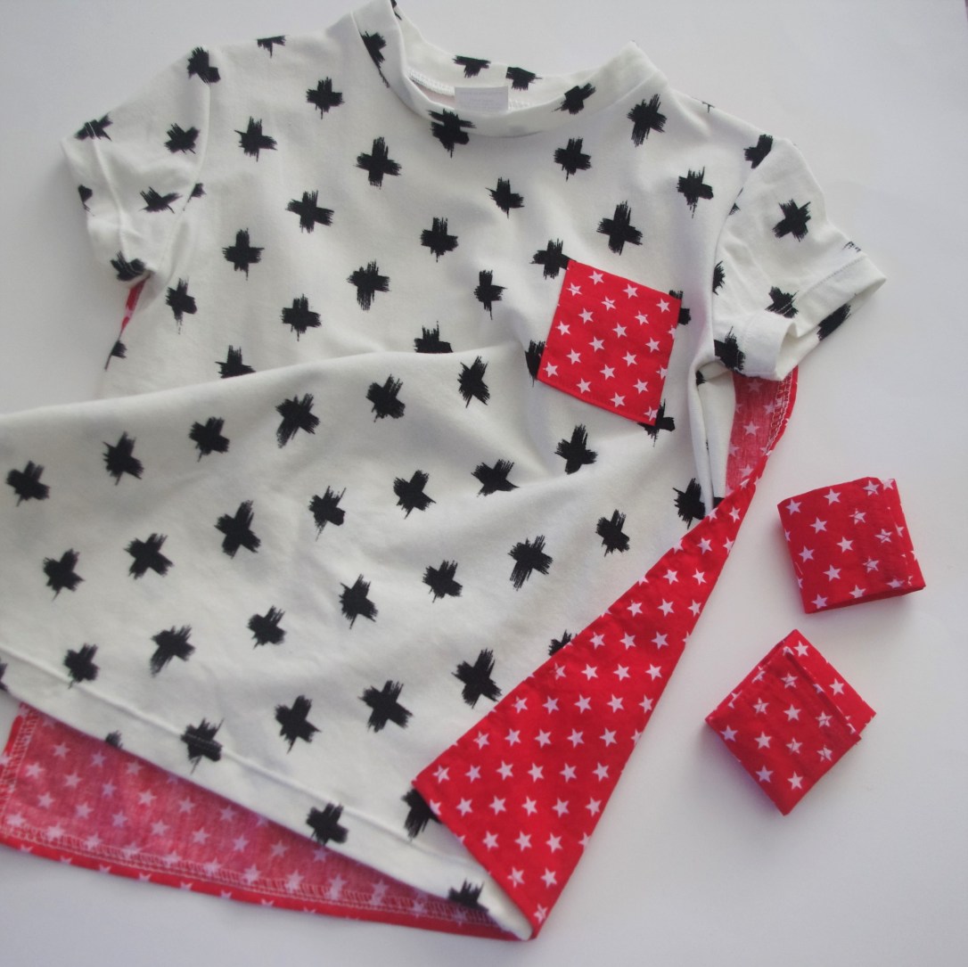 handmade t-shirt, super hero, cape, dress ups